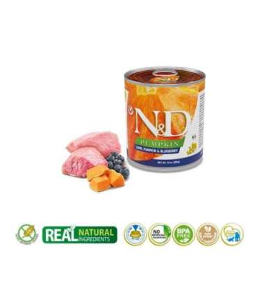 FARMINA N&D DOG LAMB&PUMPKIN&BLUEBERRY ADULT 285g