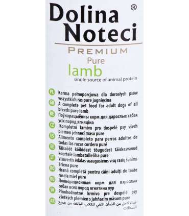 Dolina Noteci Premium Pure Lamb - wet dog food - 400g
