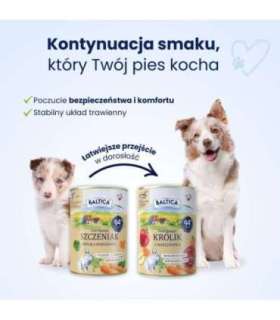 BALTICA SMAKI REGIONÓW Szczeniak Królik z marchewką   400g