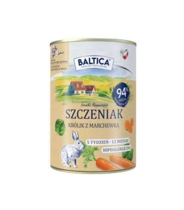BALTICA SMAKI REGIONÓW Szczeniak Królik z marchewką   400g