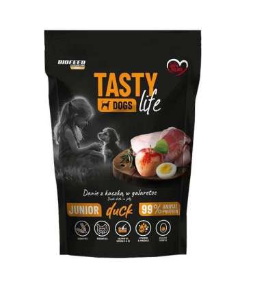 BIOFEED Tasty Dogs Life Junior Duck - wet dog food - 500g
