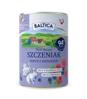 BALTICA SMAKI REGIONÓW Szczeniak Indyk-Królik 400g