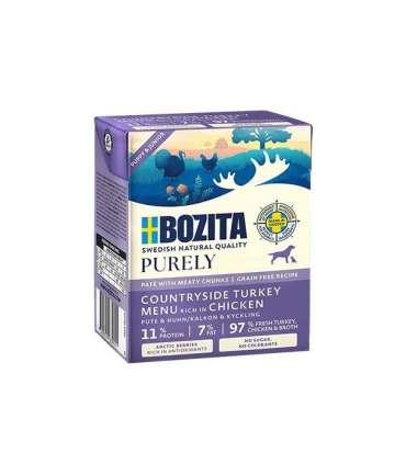 BOZITA Purely Paté Duoprotein Junior Chicken and turkey - wet dog food - 370g