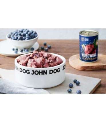 JOHN DOG Berry line Beef with blueberries - wet dog food - 800g