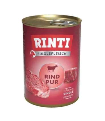 RINTI Singlefleisch Pur Beef - wet dog food - 400g