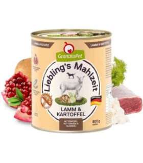GRANATAPET Liebling's Mahlzeit Lamb and potato - wet dog food - 800g