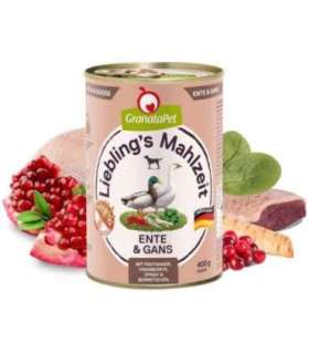 GRANATAPET Liebling's Mahlzeit Duck and goose - wet dog food - 800g