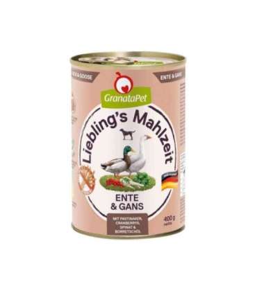 GRANATAPET Liebling's Mahlzeit Duck and goose - wet dog food - 800g