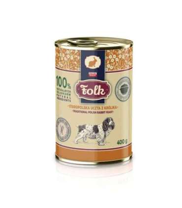 FOLK Traditional polish rabbit feast - wet dog food - 400g