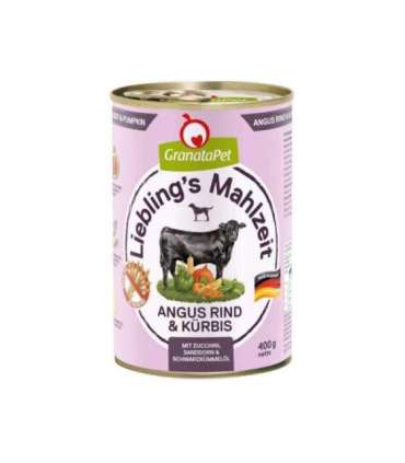 GRANATAPET Liebling's Mahlzeit Angus beef & pumpkin - wet dog food - 800g
