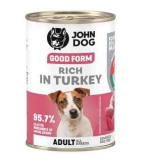JOHN DOG Good form Rich in turkey - wet dog food - 400g