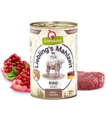 GRANATAPET Liebling's Mahlzeit Beef - wet dog food - 400g