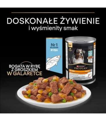 PURINA Pro Plan Everyday nutrition All size Adult Fish in jelly - wet dog food - 400g