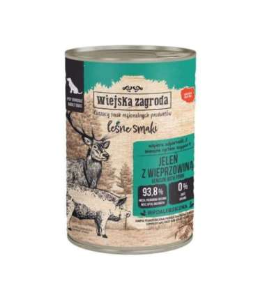WIEJSKA ZAGRODA Forest Flavours Venison with pork - wet dog food - 400g