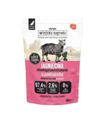 WIEJSKA ZAGRODA Monoprotein Lamb - wet dog food - 500g