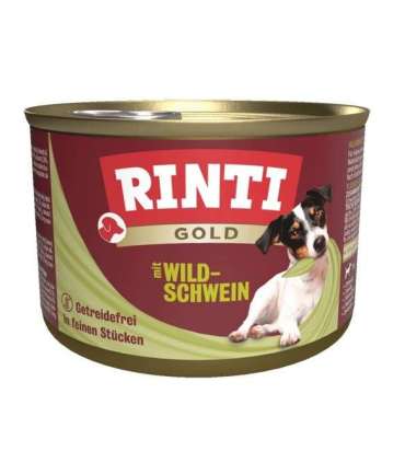 RINTI Gold Wild boar - wet dog food - 185g