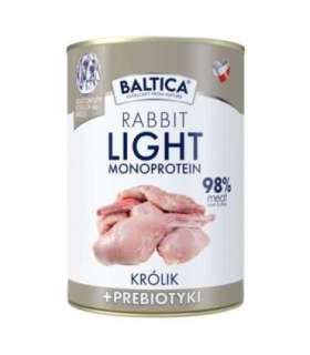 BALTICA NUTRACEUTIC Rabbit Light 400g o obniżonej zawartości tłuszczu 15% 400g