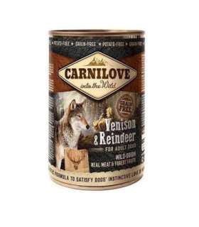 CARNILOVE Wild Wet Venison & Reindeer - wet dog food - 400g