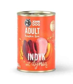 JOHN DOG Pumpkin Turkey with pumpkin - wet dog food - 400g