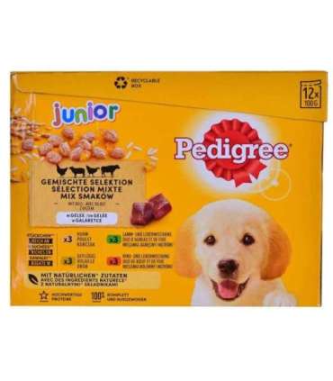 PEDIGREE Junior Selection Mix - Wet dog food - 12x100 g