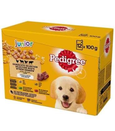 PEDIGREE Junior Selection Mix - Wet dog food - 12x100 g