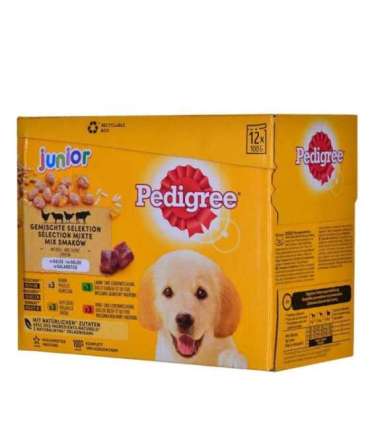 PEDIGREE Junior Selection Mix - Wet dog food - 12x100 g