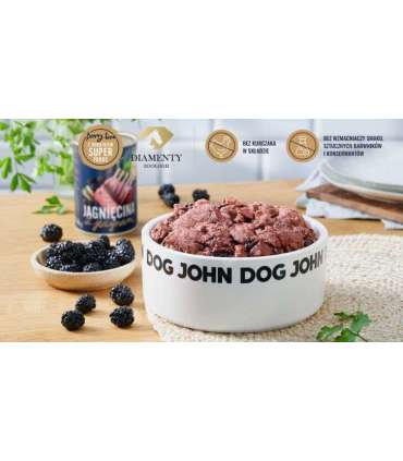 JOHN DOG Berry Line Lamb with blackberries - wet dog food - 400g