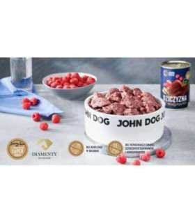 John Dog BERRY Adult dziczyzna z malinami 400g