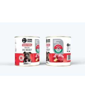 JOHN DOG Good Form Rich in beef - wet dog food - 800g