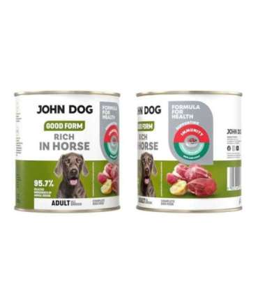 JOHN DOG Good Form Rich in horse - wet dog food - 800g