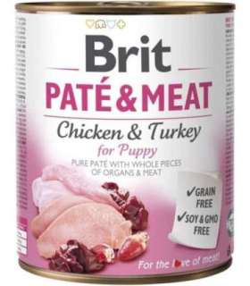 BRIT Paté & Meat Puppy - 800g