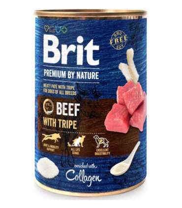 BRIT Premium by Nature Beef with Tripe - Wet dog food - 400 g