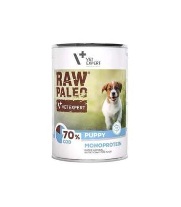 RAW PALEO Puppy Monoprotein Cod - wet food for puppies - 400 g