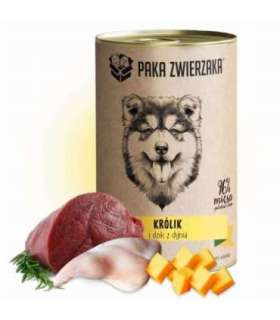 PAKA ZWIERZAKA Rabbit and boar with pumpkin - wet dog food - 400g