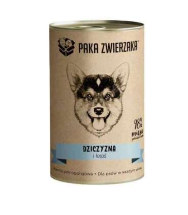 PAKA ZWIERZAKA Game and salmon - wet dog food - 400g