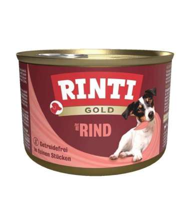 RINTI Gold Beef - wet dog food - 185g