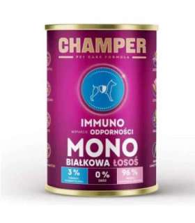 CHAMPER Immuno Monoprotein Salmon - wet dog food - 400g