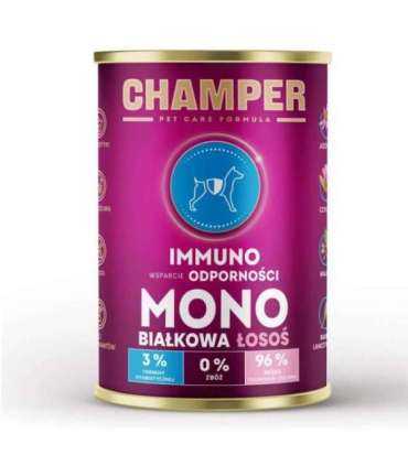 CHAMPER Immuno Monoprotein Salmon - wet dog food - 400g