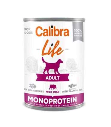 CALIBRA Adult Wild boar with cranberries - wet dog food - 400g