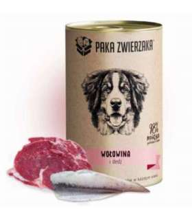 PAKA ZWIERZAKA Beef and herring - wet dog food - 400g