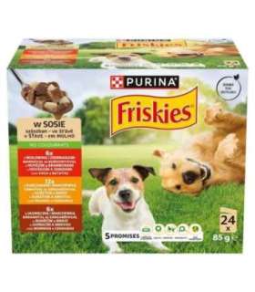 PURINA Friskies in sauce - wet dog food - 24x85g