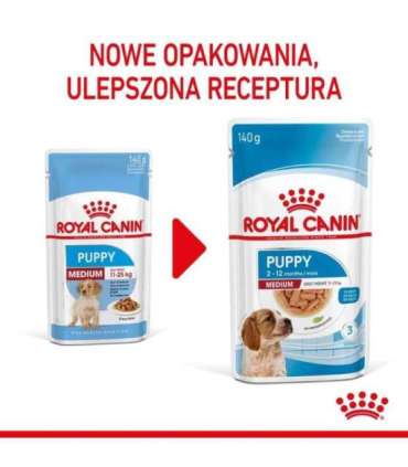ROYAL CANIN Medium Puppy - wet dog food - 10x140g
