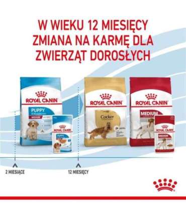 ROYAL CANIN Medium Puppy - wet dog food - 10x140g