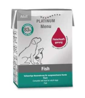 PLATINUM Menu Adult Fish - wet dog food - 185g