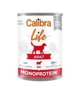 CALIBRA Adult Beef with carrots - wet dog food - 400g