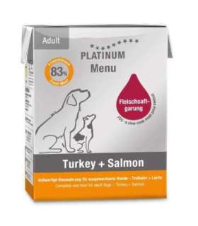 PLATINUM Menu Adult Iberico+Turkey - wet dog food - 185g