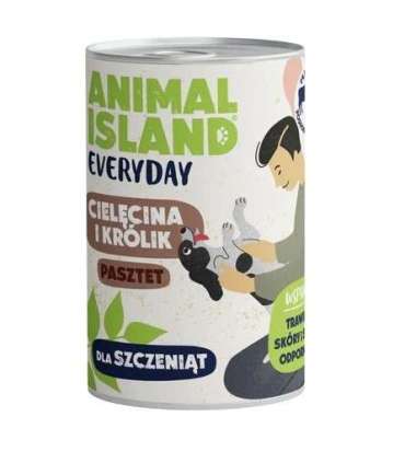 ANIMAL ISLAND Everyday Puppy Veal and rabbit - wet dog food - 400g