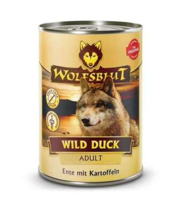 WOLFSBLUT Wild Duck Duck with potatoes - wet dog food - 395g