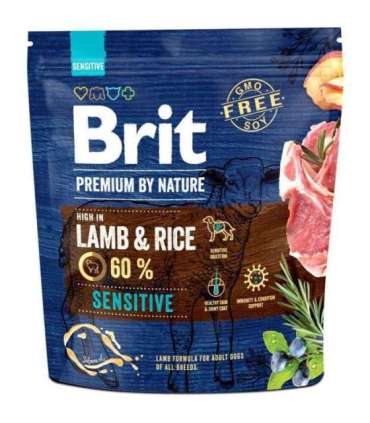 BRIT Premium by Nature Sensitive Lamb&Rice - dry dog food - 1 kg