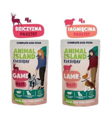 ANIMAL ISLAND Everyday Game and lamb - wet dog food - 8x150g
